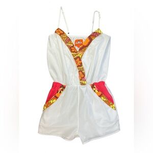 PIA PAURO Sleeveless Embroidered Romper - S